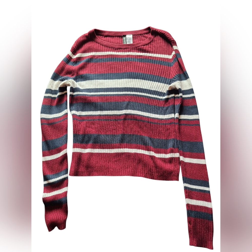 H&M Red and Blue Long Sleeve